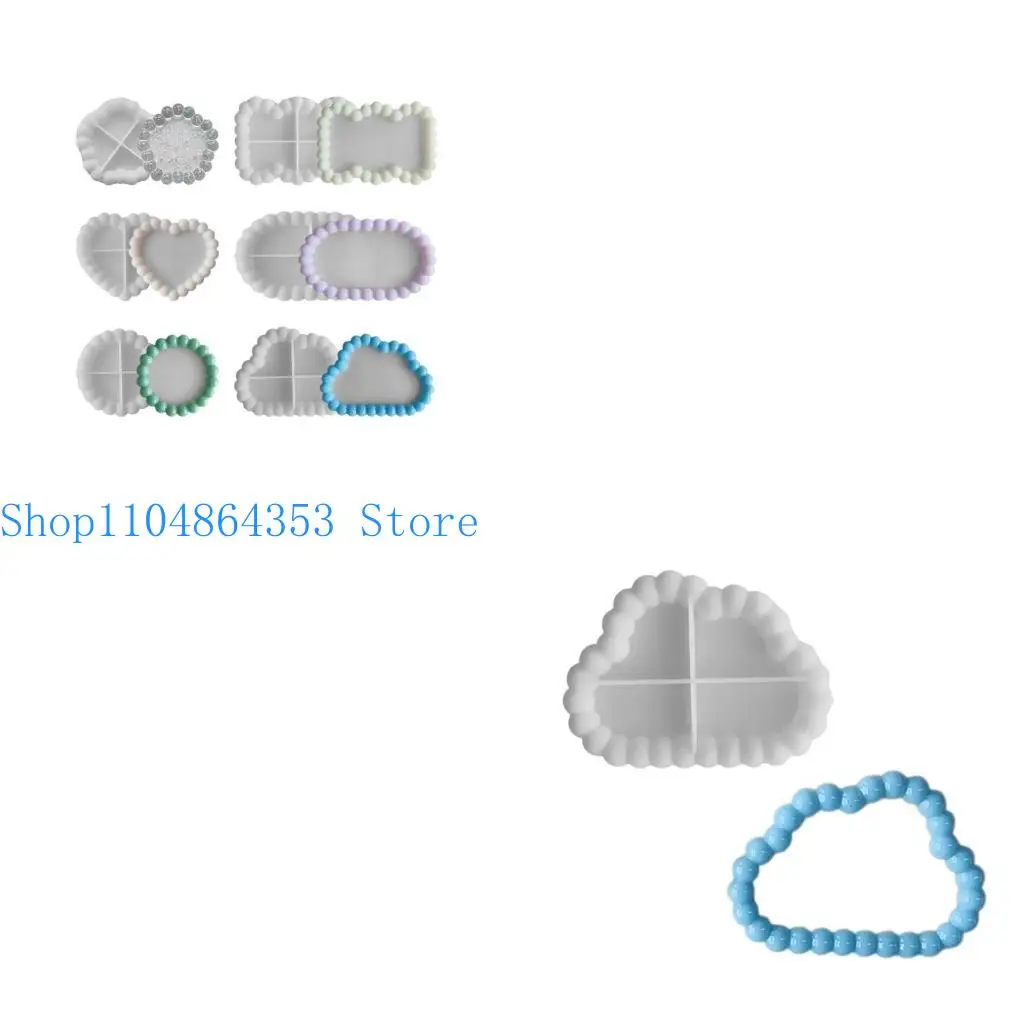 

652F Resin Tray Molds Silicone Jewelry Tray Molds Multishape Epoxy Resin Casting Mold