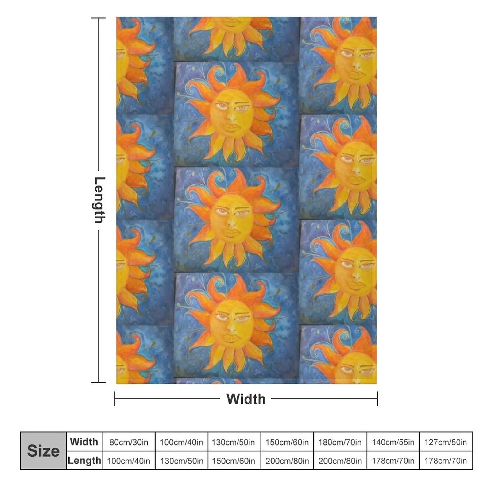 Mr. Golden Sun Throw Blanket christmas gifts Softest Blankets