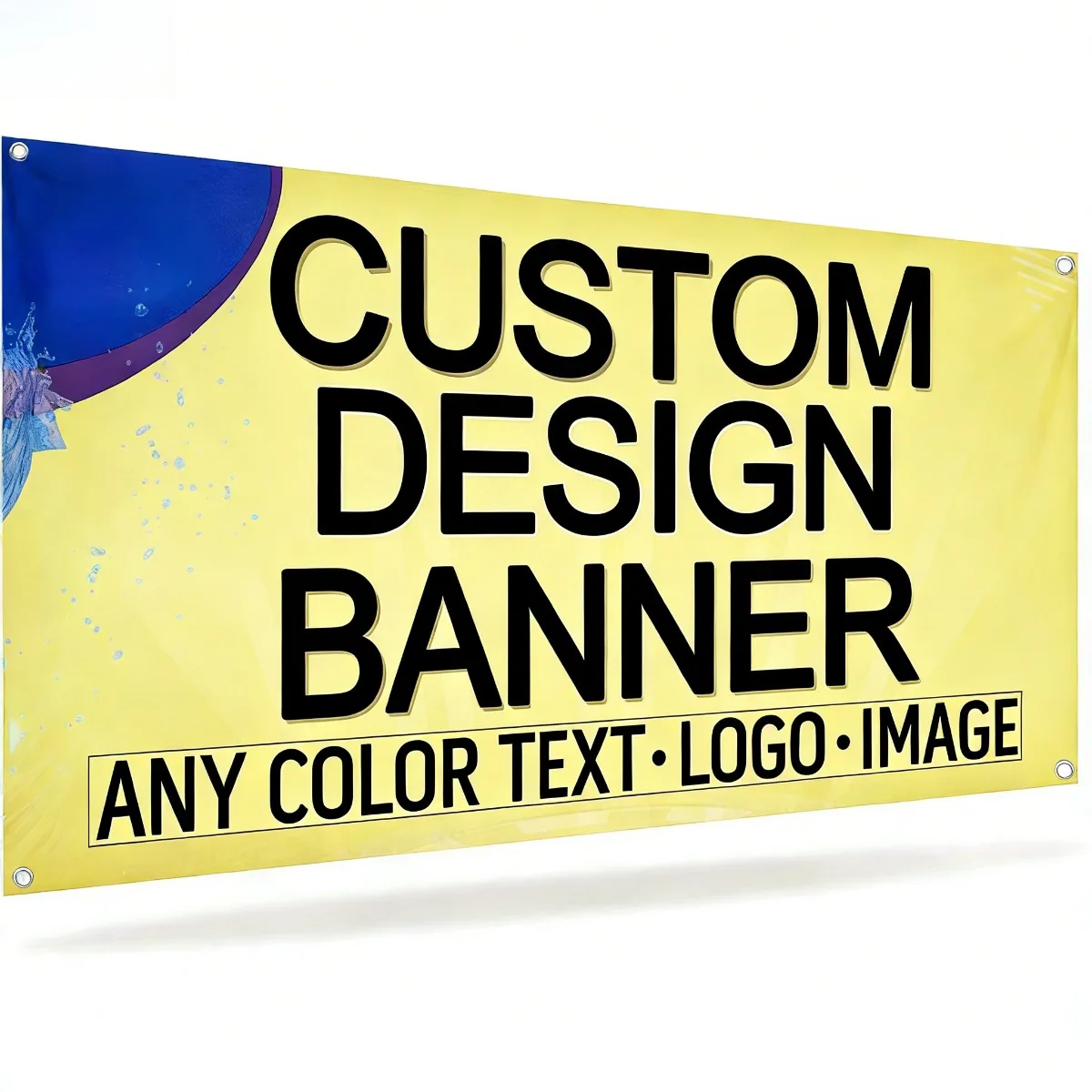 1pc Customizable Polyester Banner | Multi-Color Personalized Design with Logo, Text & Image Options | Ideal for Garden, Yard