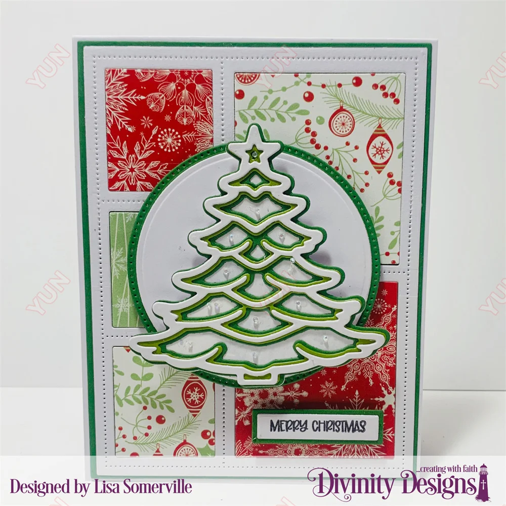 Snowflake Ornament Layering Combo Die Gift Tag & Envelope Metal Cutting Dies for DIY Scrapbooking Album Paper Card Embossed