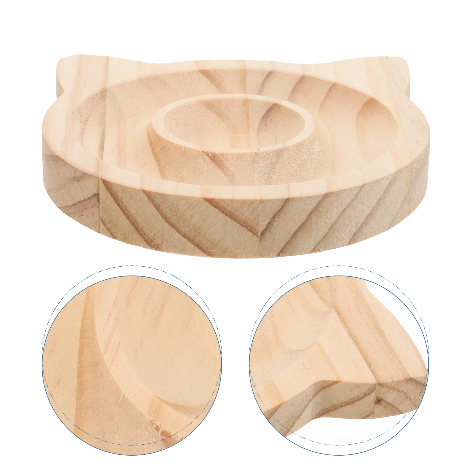 

Bracelet Holder Wooden Display Plate Beaded Groove Jewelry Tray Durable Desktop Organizer Bracelet Board Bangle Tray for Display