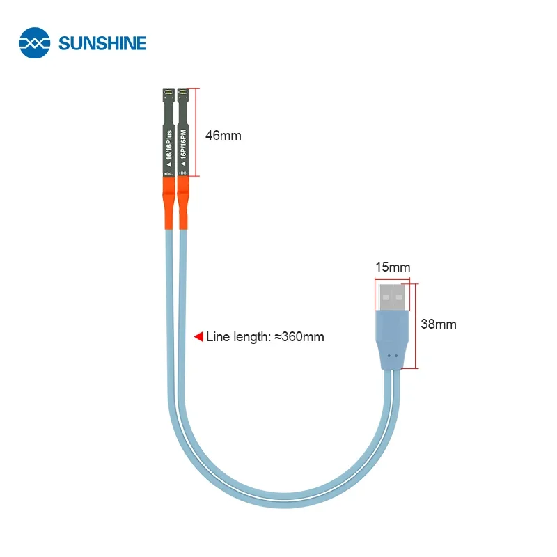 SUNSHINE SS-908G para 16PRO MAX 16 16PLUS 16PRO Manutenção Fonte de alimentação dedicada Cabo de inicialização de reconhecimento automático