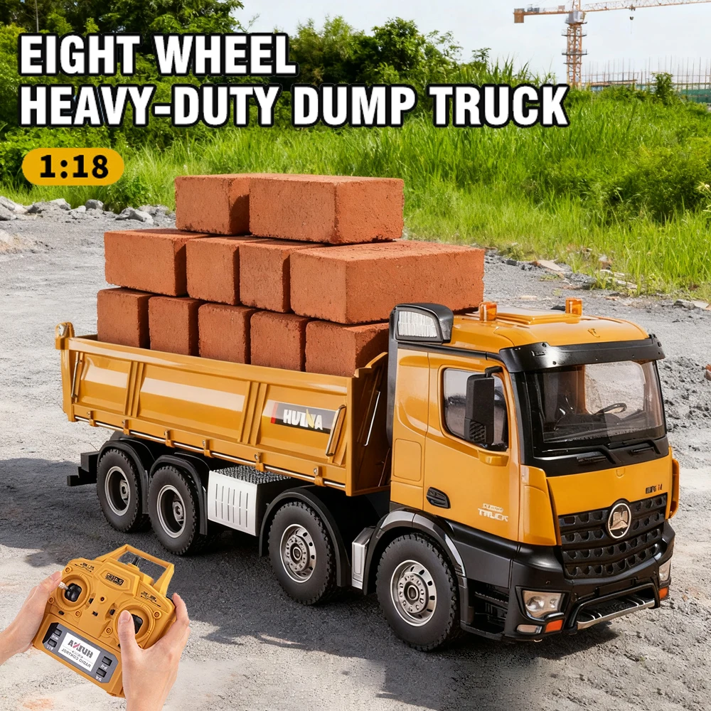 Huina Rc Truck 1536 Remote Control Trucks Dumper 1/14 12ch Construction Engineering Vehicle Toys Children Christmas Gifts Boys