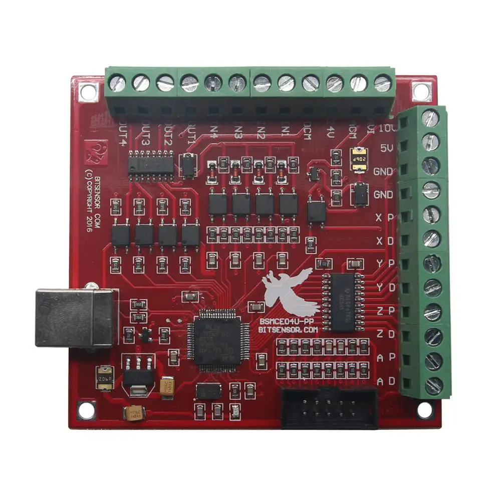 

CNC USB Mach3 100Khz Distribution Board 4-axis Interface Driver Motion Controller