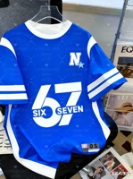 67 Meme T-Shirt for Kids Funny Digital 6 7 Print Summer Short Sleeve Tee Loose Comfortable Tops Streetwear Fashion Kids Clothes