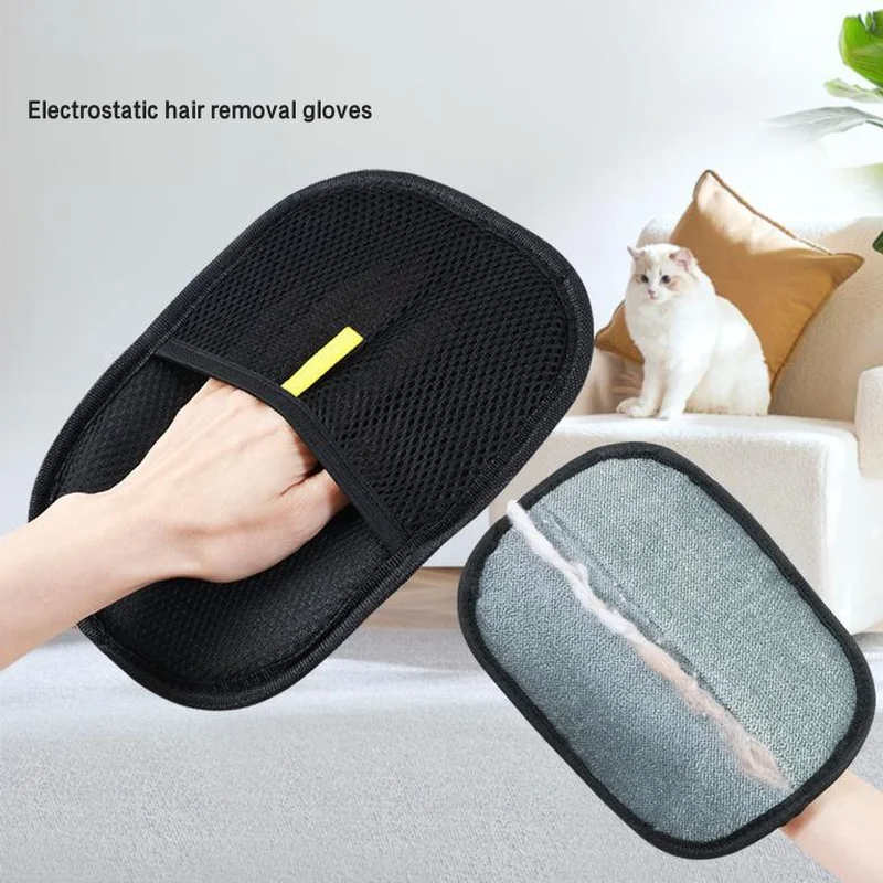 

In stock Winter Pet hair removal brush pet grooming and cleaning gloves pet cat and dog gloves cleaning supplies and tools