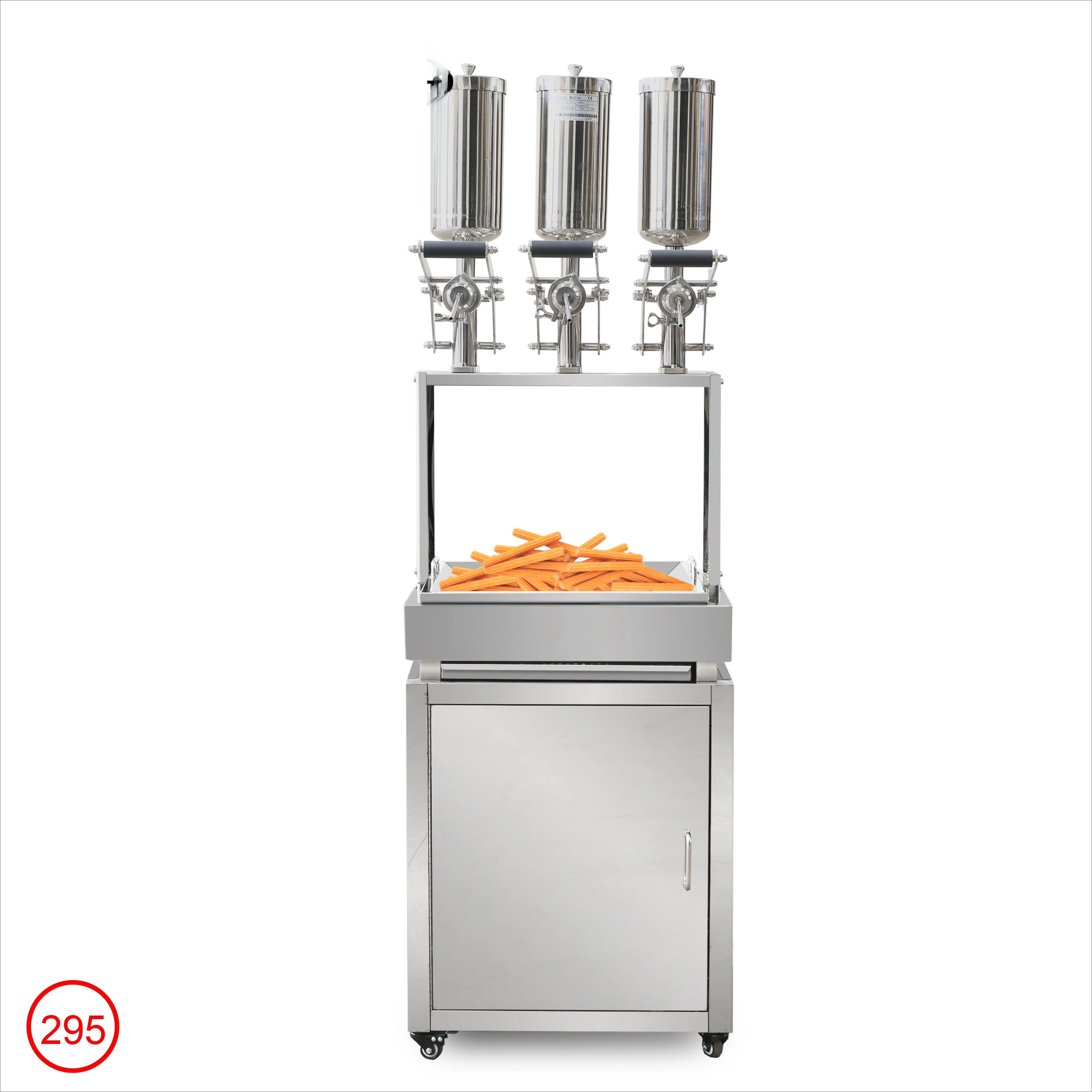 6L Churros Filling Machine with Cabinet - Stainless Steel Jam Filler Commercial for Pastry, Dessert Shop Efficient
