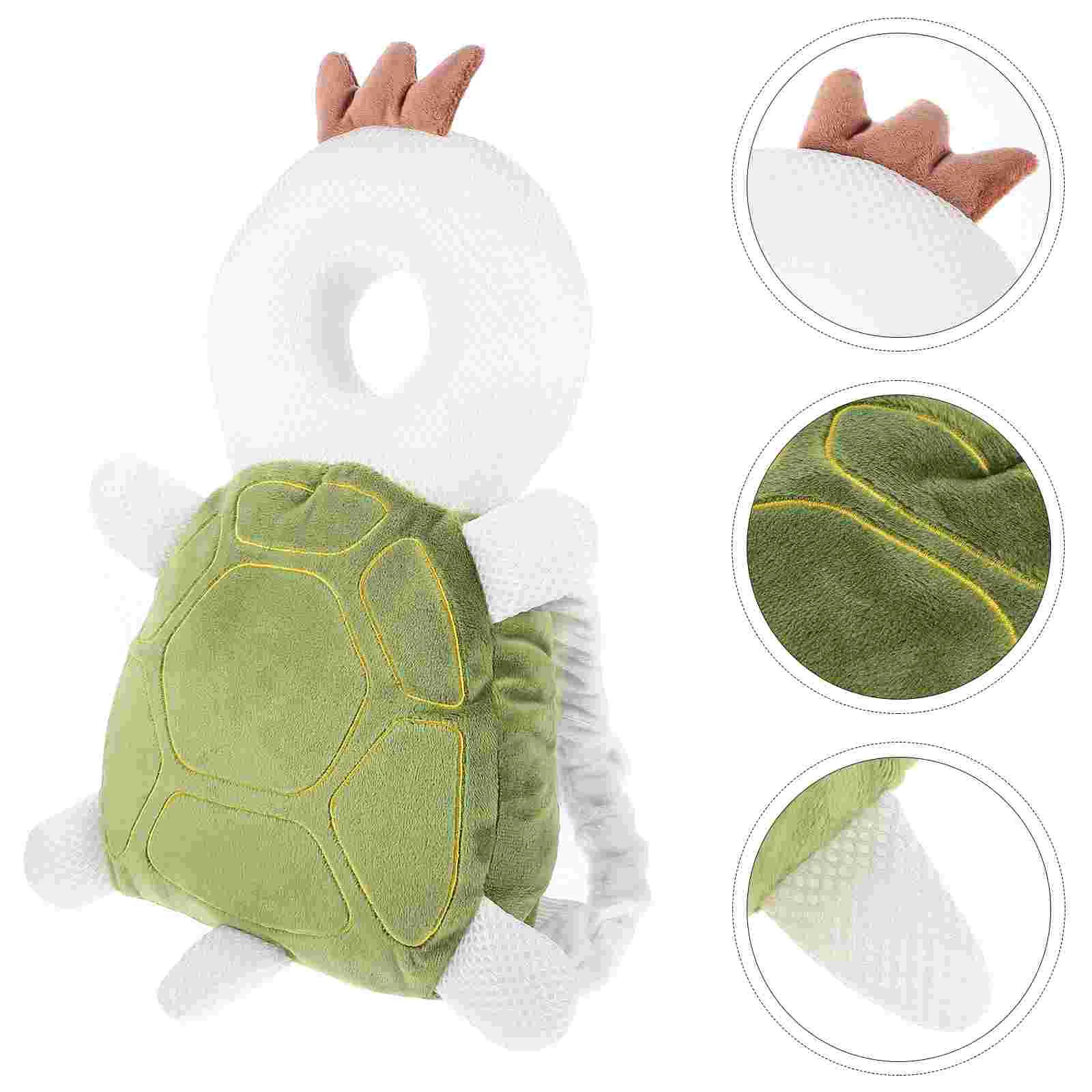 Learning to Walk Head Pillow Protector Backpack for Toddler Turtle Baby Backpacks Infant Protection Pad Anti-fall