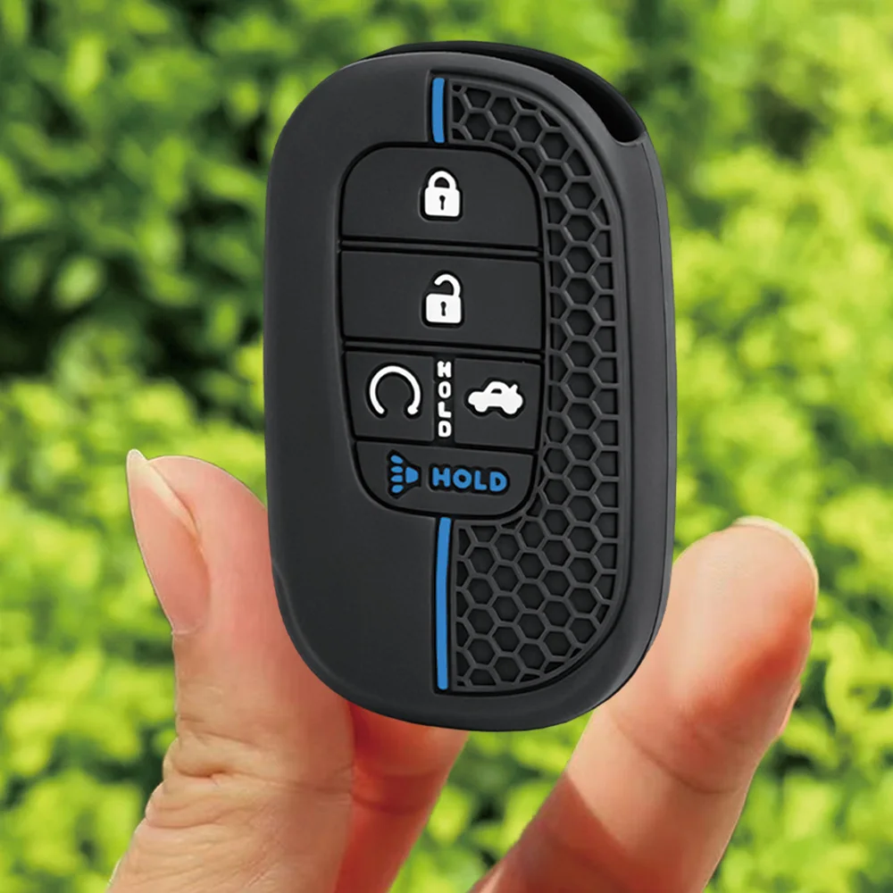 For Honda Accord Civic HR-V CR-V Pilot Silicone Car Key Fob Cover Scratch Resistant Precise Fit