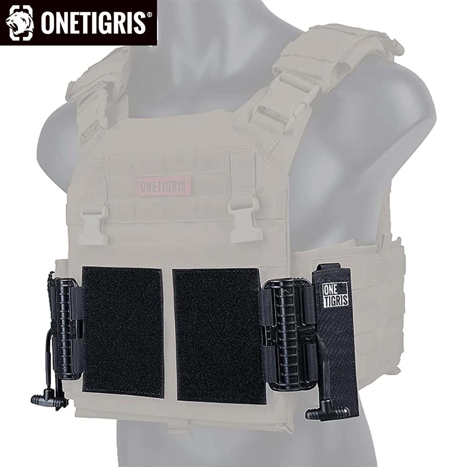 

ONETIGRIS MOLLE Quick Release Adapters for Plate Carrier, Cummerbund Quick Disconnect Buckles Tactical Vest Accessories