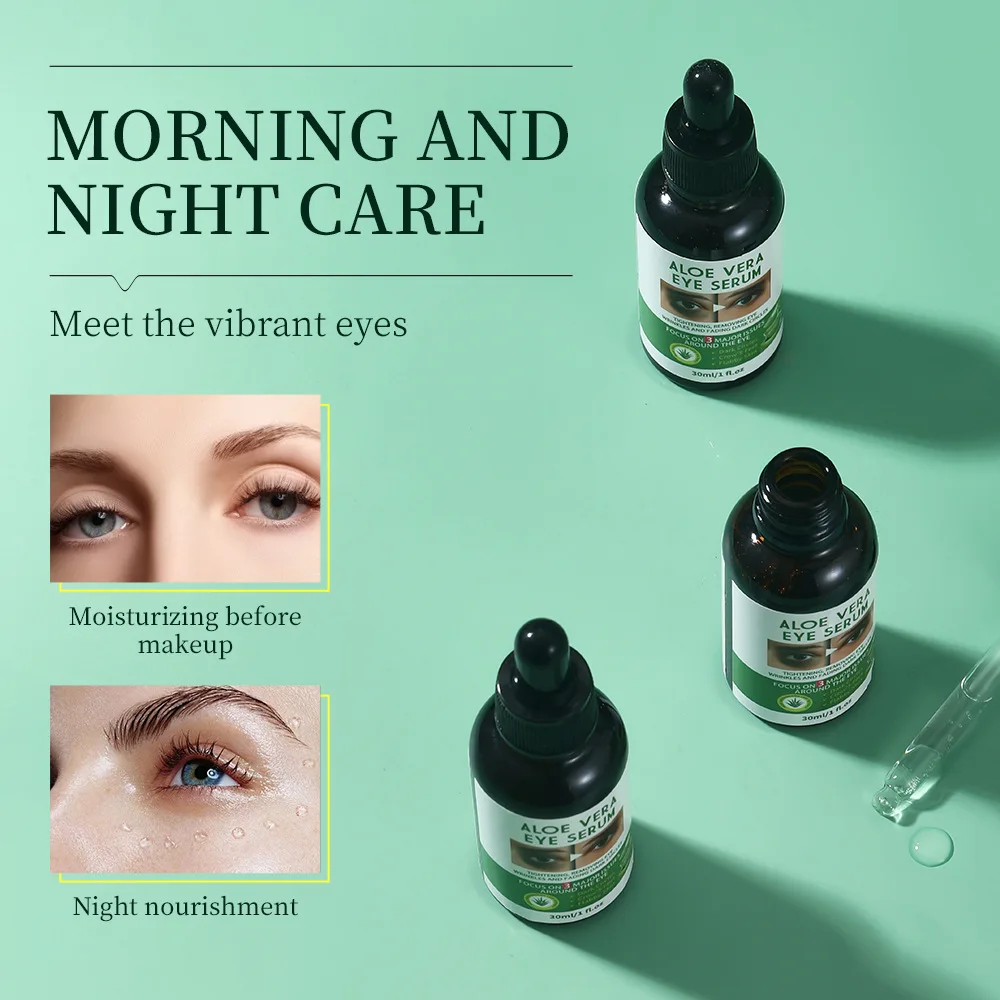 Aloe Eye Serum Moisturizing Brighting Eye Serum Anti Dark Circles Eyes Bags Firming Moisturizing Eye Serum Skin Care For Eyes