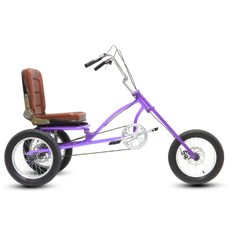 

Urban leisure lie-up tricycle, human tricycle, pedal adult tricycle, rickshaw