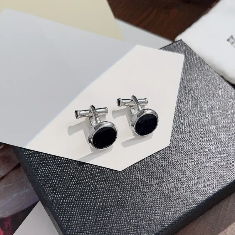 أزرار أكمام MB فاخرة من الفولاذ المقاوم للصدأ للرجال أزرار أكمام رسمية لإكسسوارات حفلات الزفاف التجارية #1