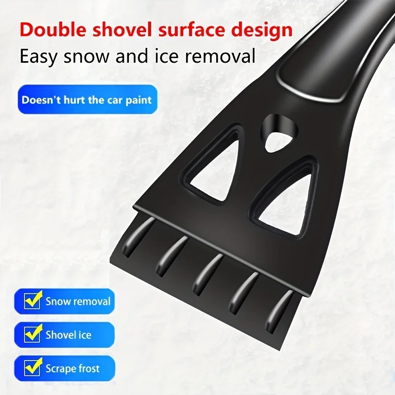 3-in-1 Retractable Car Snow Shovel & Ice Scraper - Durable ABS, Non-Electric, Perfect for Winter Defrosting & Snow Removal Cars