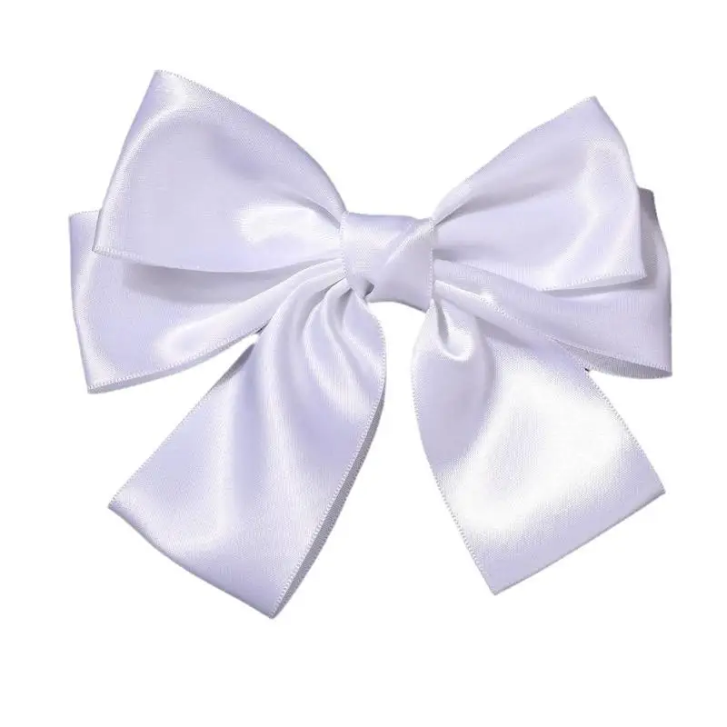 Einfarbig Bogen Band Haar Clip Neue Frauen Bowknot Barrettes Frauen Pferdeschwanz Clip Stirnband Mädchen Haar Zubehör Geschenk – Detail 1
