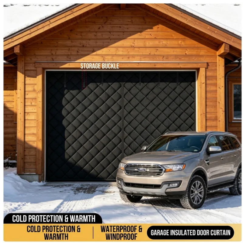 Winter Garage Insulation Curtain- Heat Resistant, Magnetic Auto-Seal, Dustproof, Insulated Privacy Screen,Thermal Warm Door