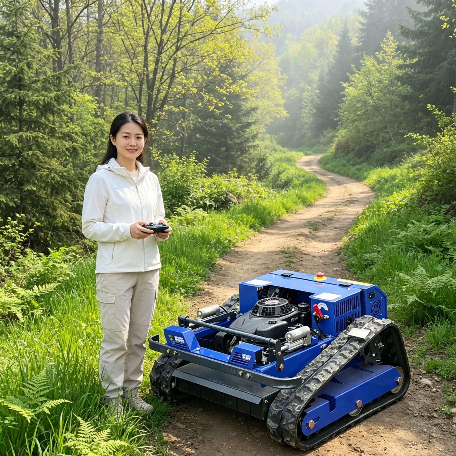 Customized RC Crawler Lawn Mower, Strong Climbing And Low Vibration Performance For Sloped Land And Uneven Terrain