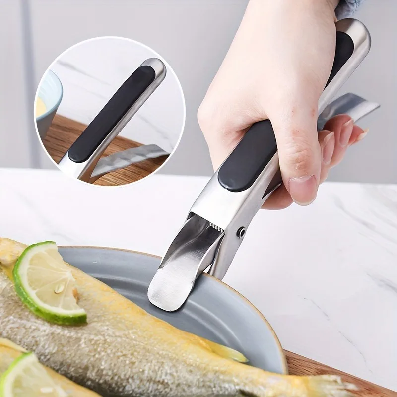 Stainless Steel Multi-Purpose Gripper Clip, Easy to Use Anti-Scald Kitchen Tool for Securely Lifting Hot Bowls, Plates,Cookware