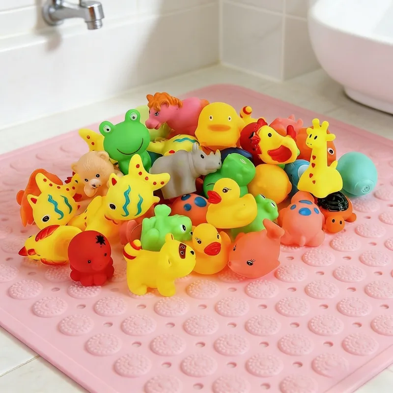 13 pezzi bambino bambini giocattoli da bagno simpatici animali nuoto acqua giocattoli galleggiante in gomma morbida spremere suono bambini lavare gioca giocattoli divertenti regali