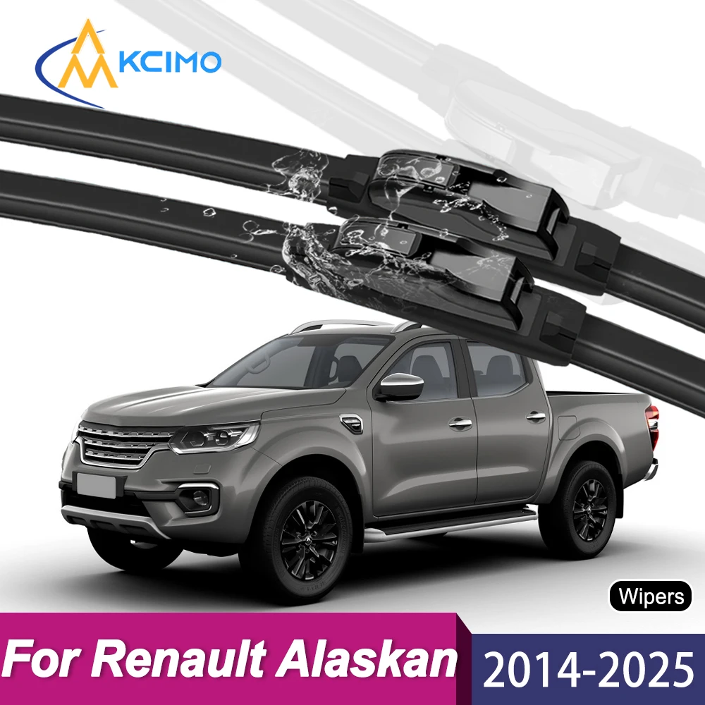 

Wiper Blades for Renault Alaskan 2014-2025, Front Windshield Wipers, Streak-Free Quiet All-Weather Wipers