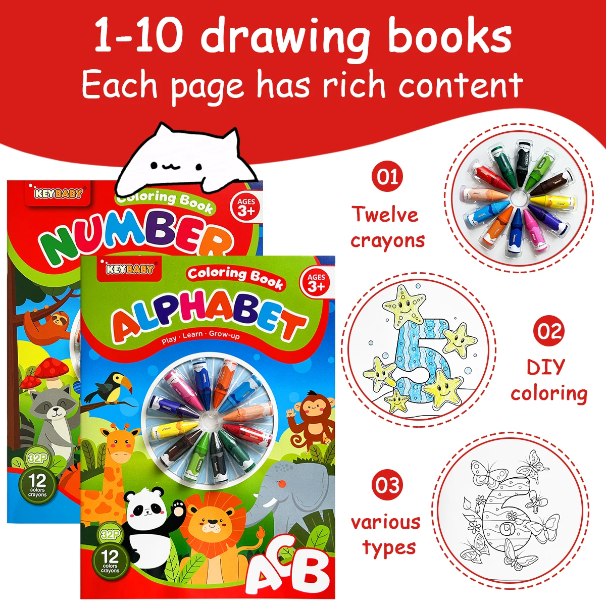 

Английская цифровая книга для рисования, веселое обучение, улучшение навыков мышления и изучения, подарок для рисования, новогодний подарок