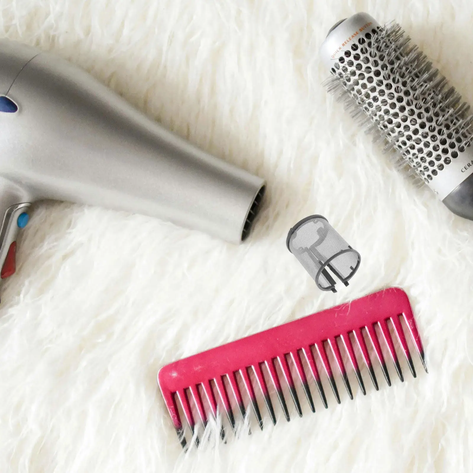 

Hair Dryer Accessory Mesh Cover Cap Replacement Inner Cage Dustproof Filter Protector High Efficiency Hair Dryer Vent Cleaner