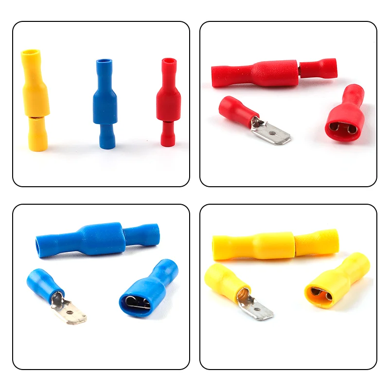 MDD/FDFD MPD/FRD Female Male PVC Connector Electrical Wiring Connector Insulated Crimp/Bullet Terminal Spade 10-22AWG