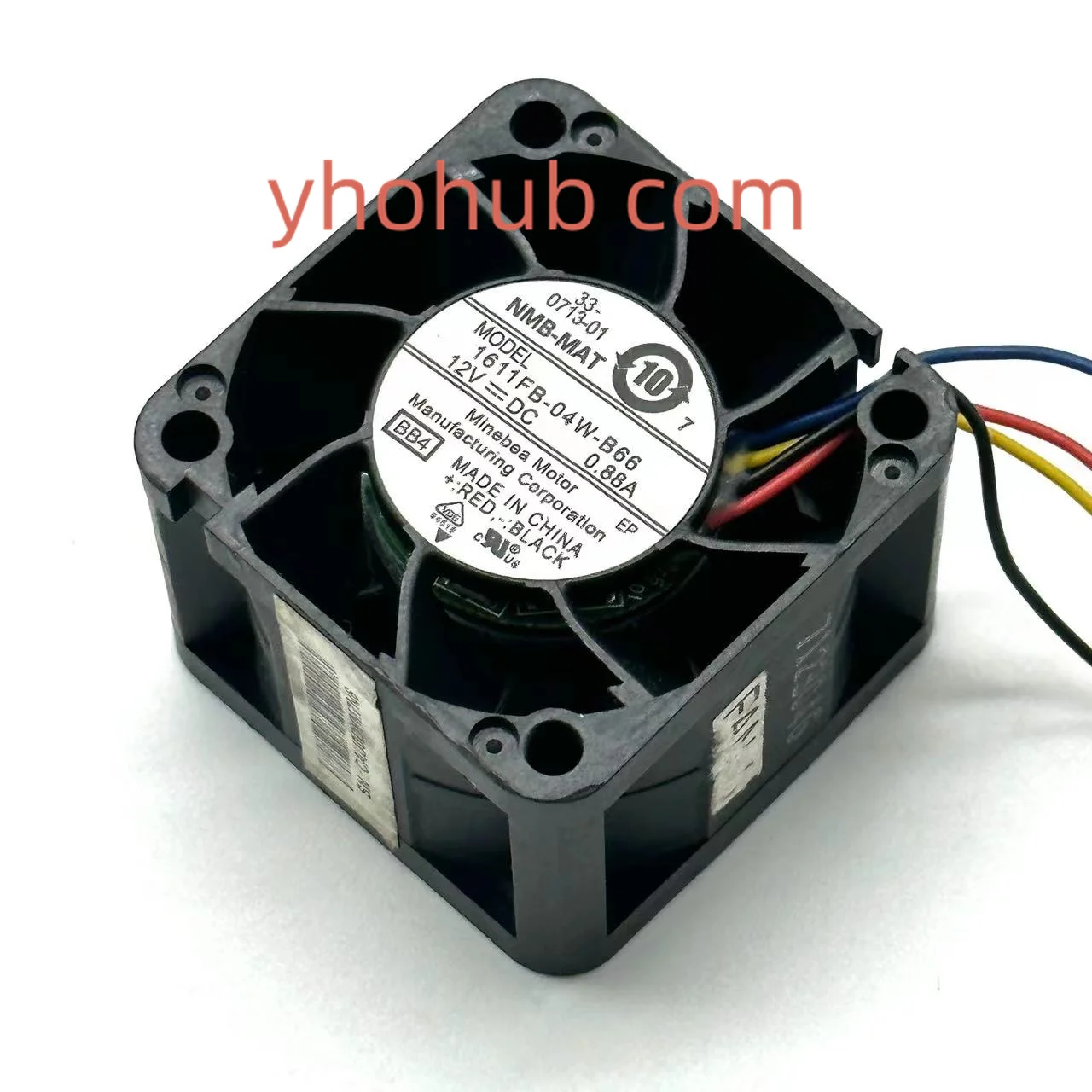 

NMB-MAT 1611FB-04W-B66 BB4 DC 12V 0.88A 4-Wire 40x40x28mm Server Cooling Fan