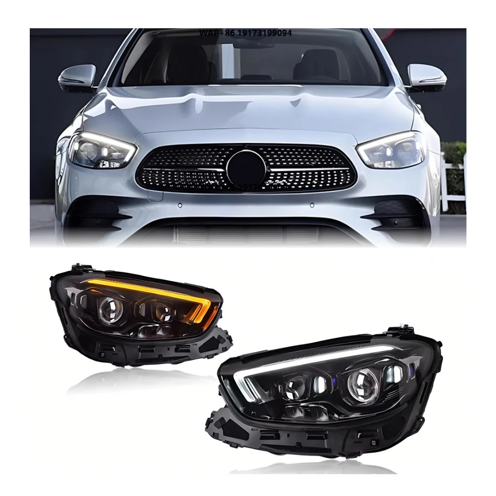 

Модифицированные светодиодные фары E-Class DRL с указателями поворота, комплект для тюнинга, автоаксессуары для Mercedes-Benz