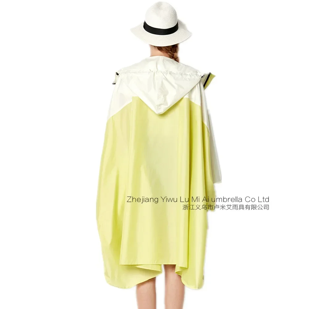 

Women Lightweight Breathable Waterproof Windproof Raincoat Rain Poncho Cloak Rainwear Adults Big Size XXL