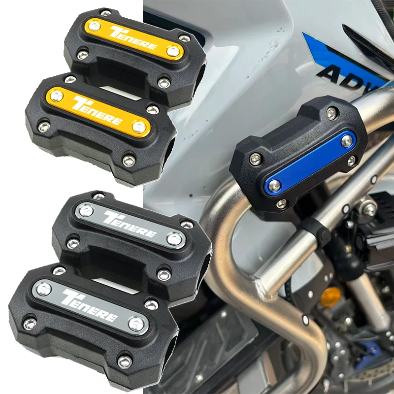 

For Yamaha Tenere 700 1200 XTZ700 XTZ 700 T7 Rally Tenere1200 Tenere700 Motorcycle Crash Bar guard Engine Bumper Block TENERE