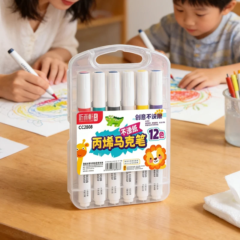 

1 шт., акриловый маркер, студенческий художественный маркер, непрозрачная бумага, штабелируемые цветные акварельные маркеры, специальный набор для искусства