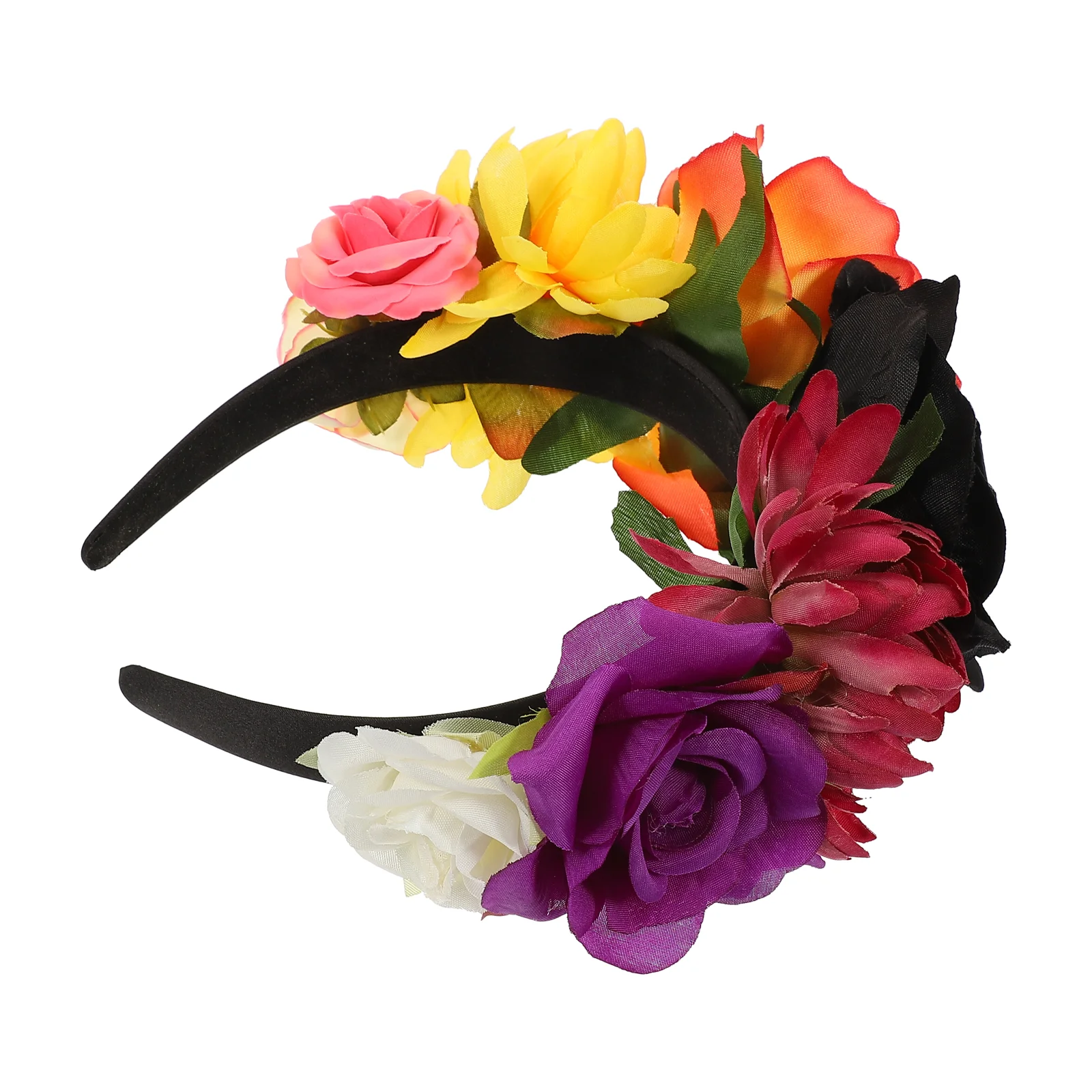 

Mexican Rose Headpiece Halloween Headband Make up Hair Accessories Day of The Dead