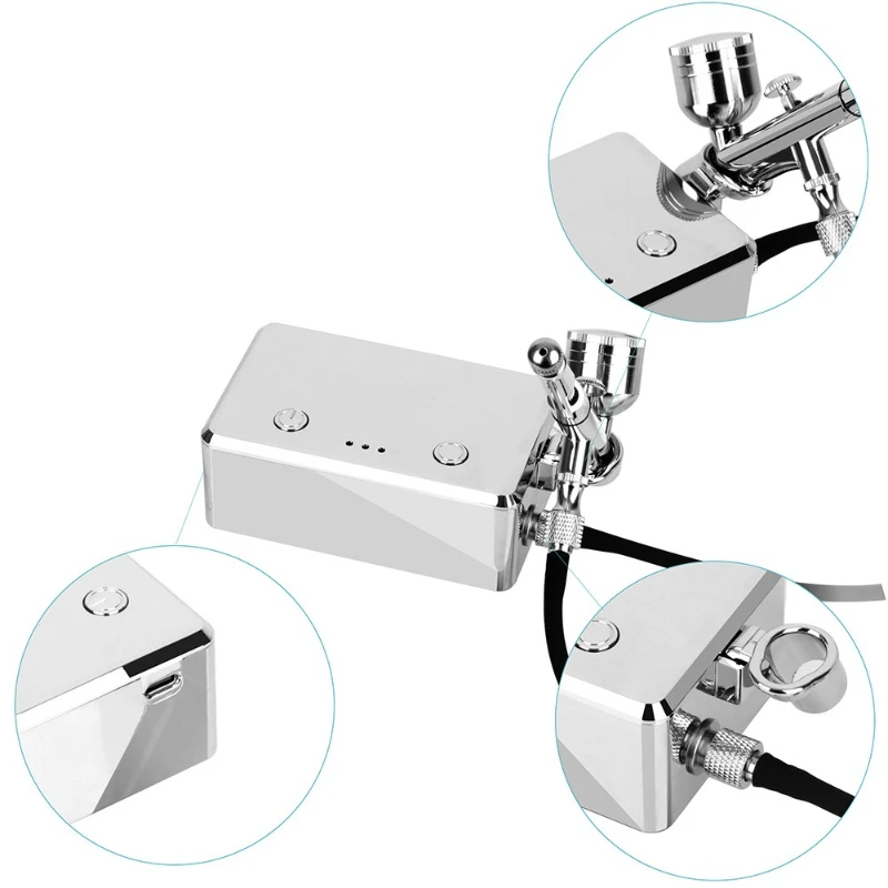 High pressure large flow model coloring painting spraying handheld air pump spray gun set portable