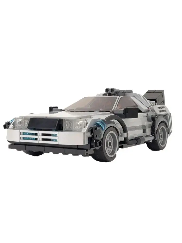 MOC Deloreaned Back to the Future Building BlockTruck Time Machine Assembly Technology ScienceFiction Racing Children\'s Gifts