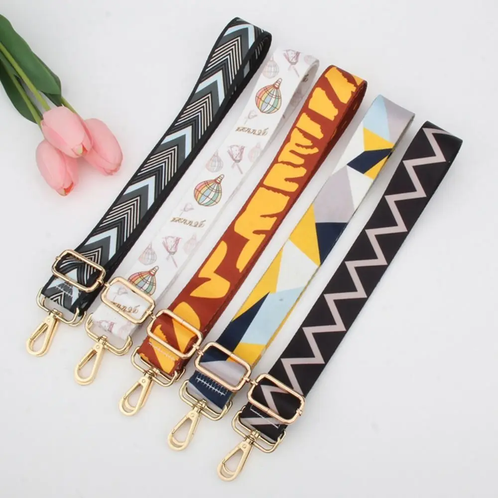 Ethnic Style Embroidered Bag Strap Woman Purse Straps for Crossbody Messenger Shoulder Bag Accessories Adjustable Belts Straps