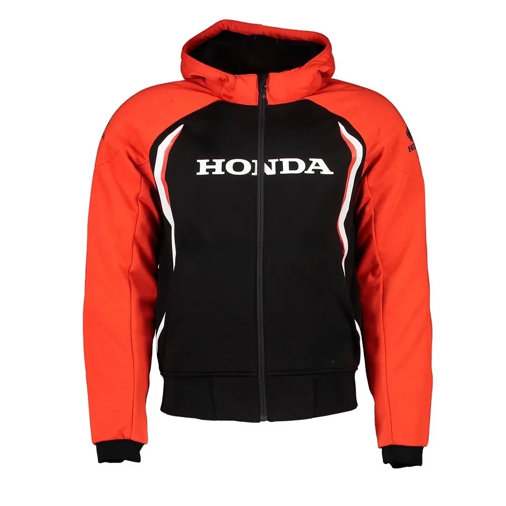 

HONDA Honda Wing Logo Hoodie Autumn and Winter Unisex Street Clothing Casual Version Front Pocket Drawstring Hood Grey Pullover