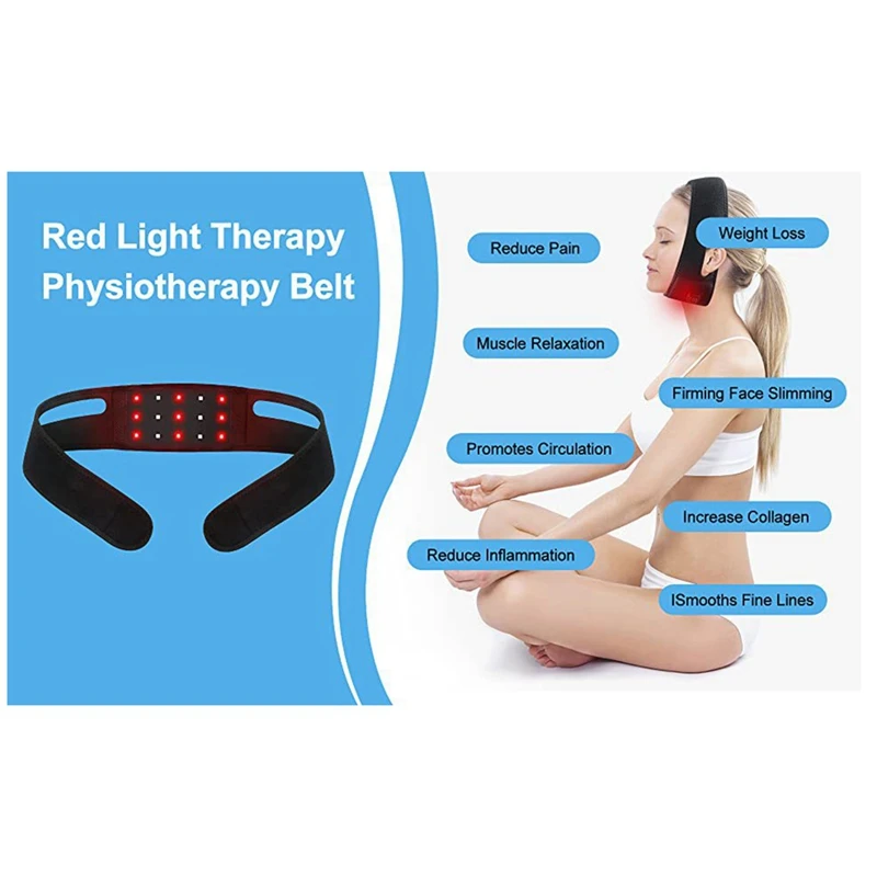 Red Light Therapy For Double Chin Physical Therapy Equipment Laser Chin Strap For Thin Chin US Plug Durable