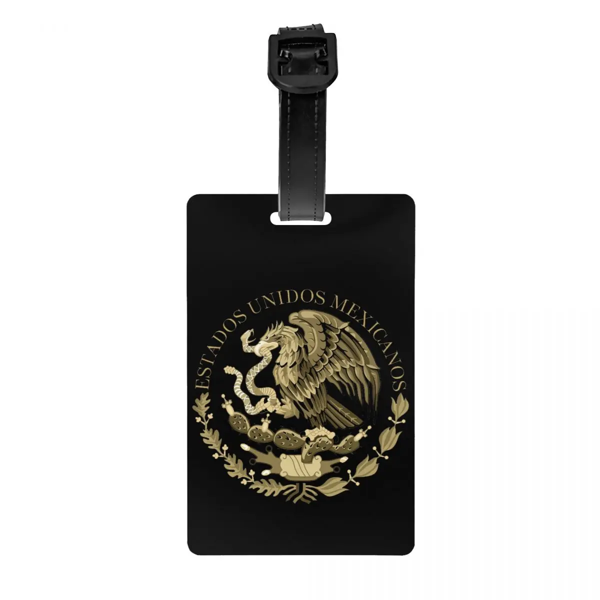 Coat Of Arms Of Mexico Luggage Tags for Suitcases Funny Mexican Flag Seal Baggage Tags Privacy Cover Name ID Card