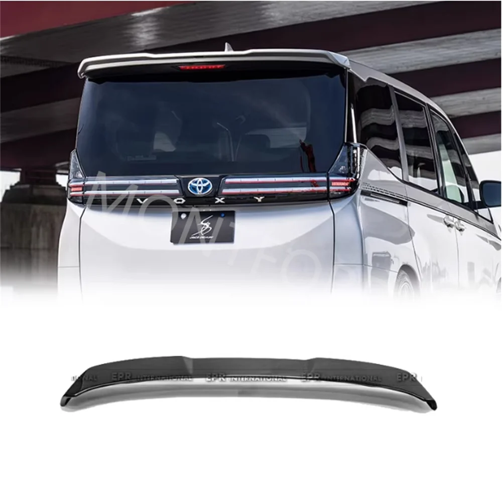 

auto rear spoiler wing For Toyota Voxy Noah 90 Painted Spoiler SBLK Type Style Rear Wing Full Carbon Fiber Rear Roof Spoiler Win
