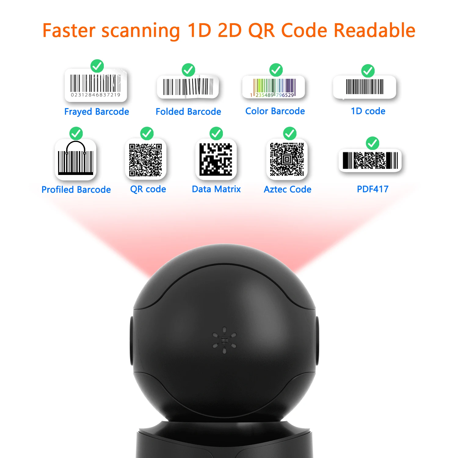 Imagem -04 - Netum-automatic Omnidirectional Desktop Barcode Scanner Mãos-livres Usb Leitor qr sem Fio 1d 2d Image Sensing