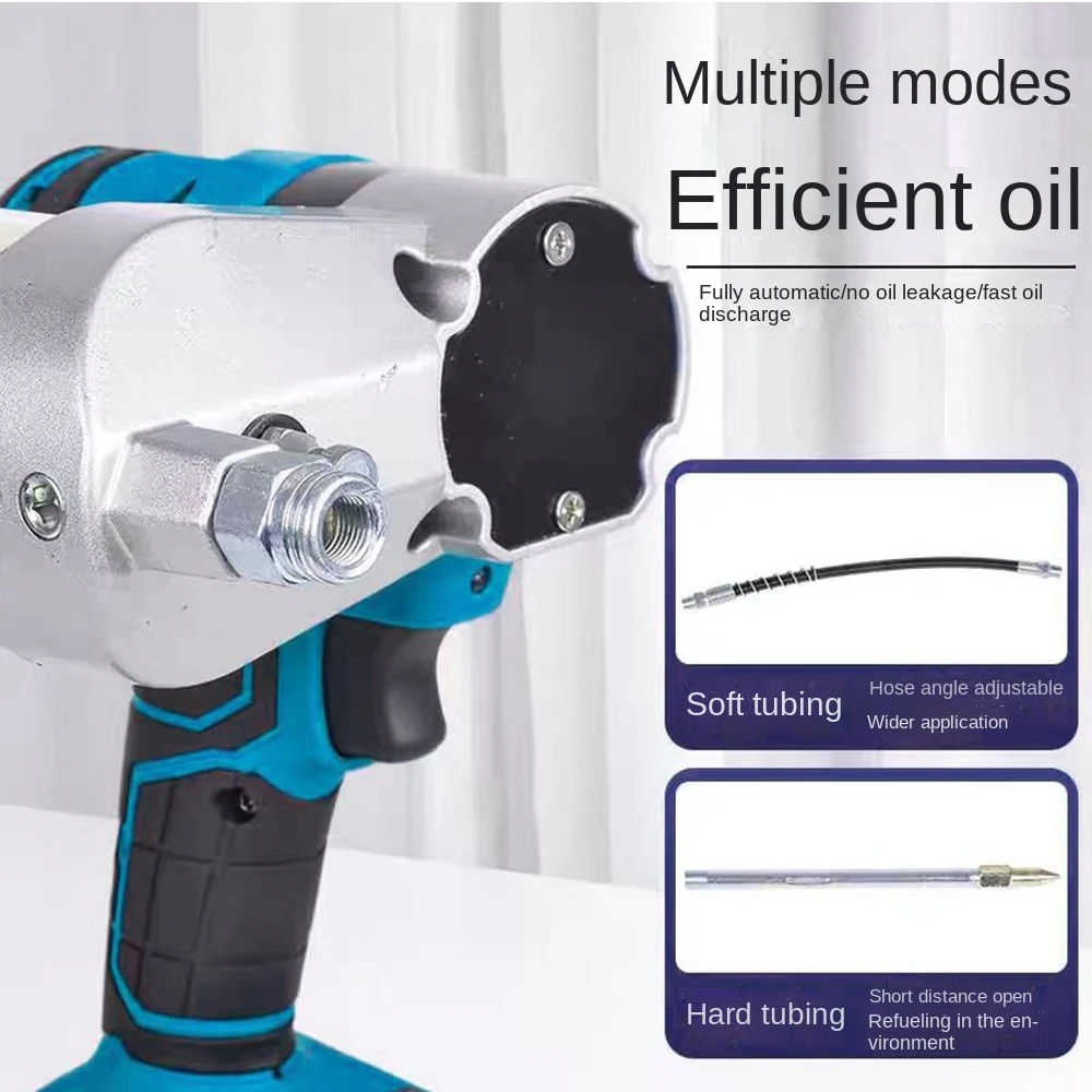 Pistola per grasso elettrica senza spazzole Pistola per grasso specifica per escavatore ad alta pressione completamente automatica wireless adatta per batteria Makita/Dewalt 18V