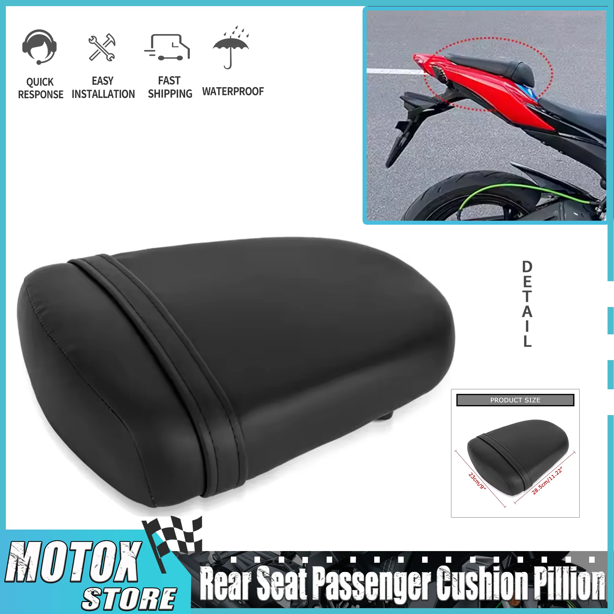 

Подходит для GSX250R GSXR250 2017 2018 2019 2020 2021 GSX250R-A, подушка заднего сиденья мотоцикла, пассажирское сиденье, подушка