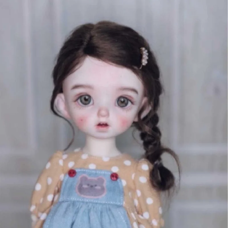 1/12 1/8 OB11 QBaby Blythes Doll Wigs  JD255 4-5inch 5-6inch 9-10inch Long Side Braids  Stylish Synthetic Mohair BJD Hair