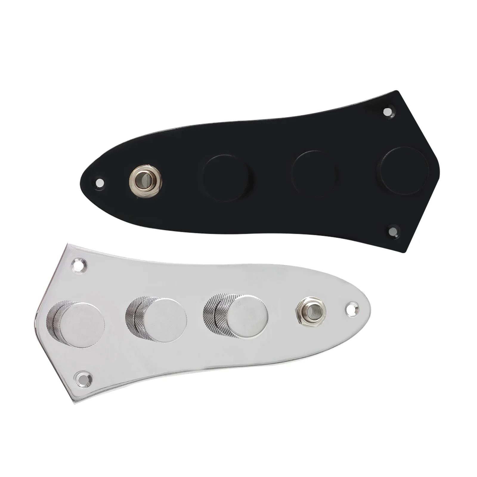 PHRILM Loaded J Bass Control Plate Vorverdrahtete Jazz Bass JB Control Plate mit Kabelbaum für Jazz Bass Gitarre – Detail 1