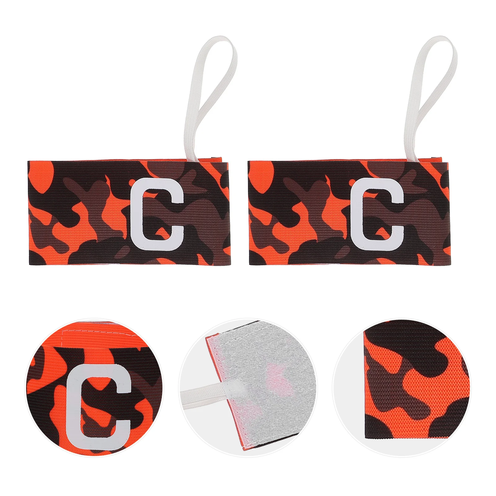 

2 шт., футбольные капитанские повязки, дышащие регулируемые эластичные легкие спортивные повязки для лидеров команд, футбольные повязки