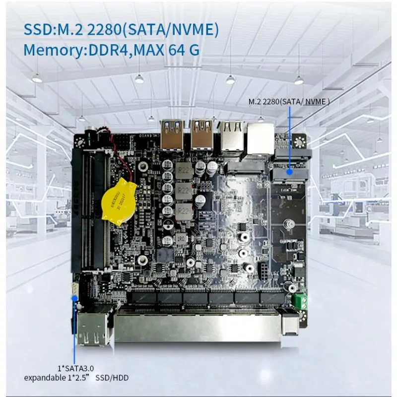 Affordable Solution Edge AII7-10810U Industrial Fanless Box PC For AI Applications That Use PoE Cameras