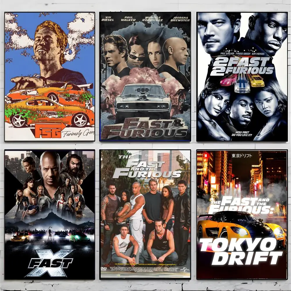 film franchise action F-Fast & Furious Poster Superior Home Space  Indoor Decorative Art & Home Decor