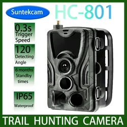 Suntekcam-Waterproof Night Vision Hunting Camera, Wildlife Photo Trap, Surveillance Cams, 24MP, 1080P, IP65, HC801A