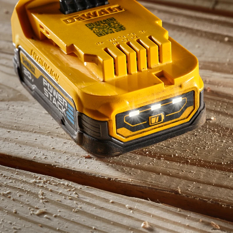 DEWALT DCBP034 POWERSTACK Lithium Battery 20V Max 1.7Ah LED Fuel Gauge Displays Wear-resisting Compact Rechargeable Battery